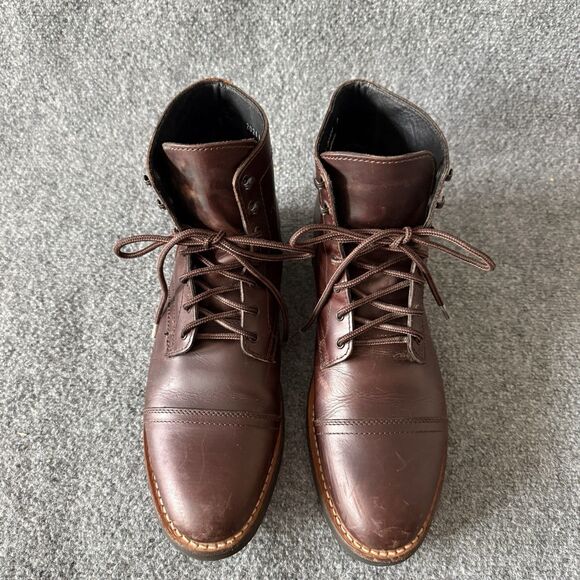 Thursday Boot Co. Men’s Brown Leather Everyday Captain Combat Boots Lace Up 12.5 main image 4
